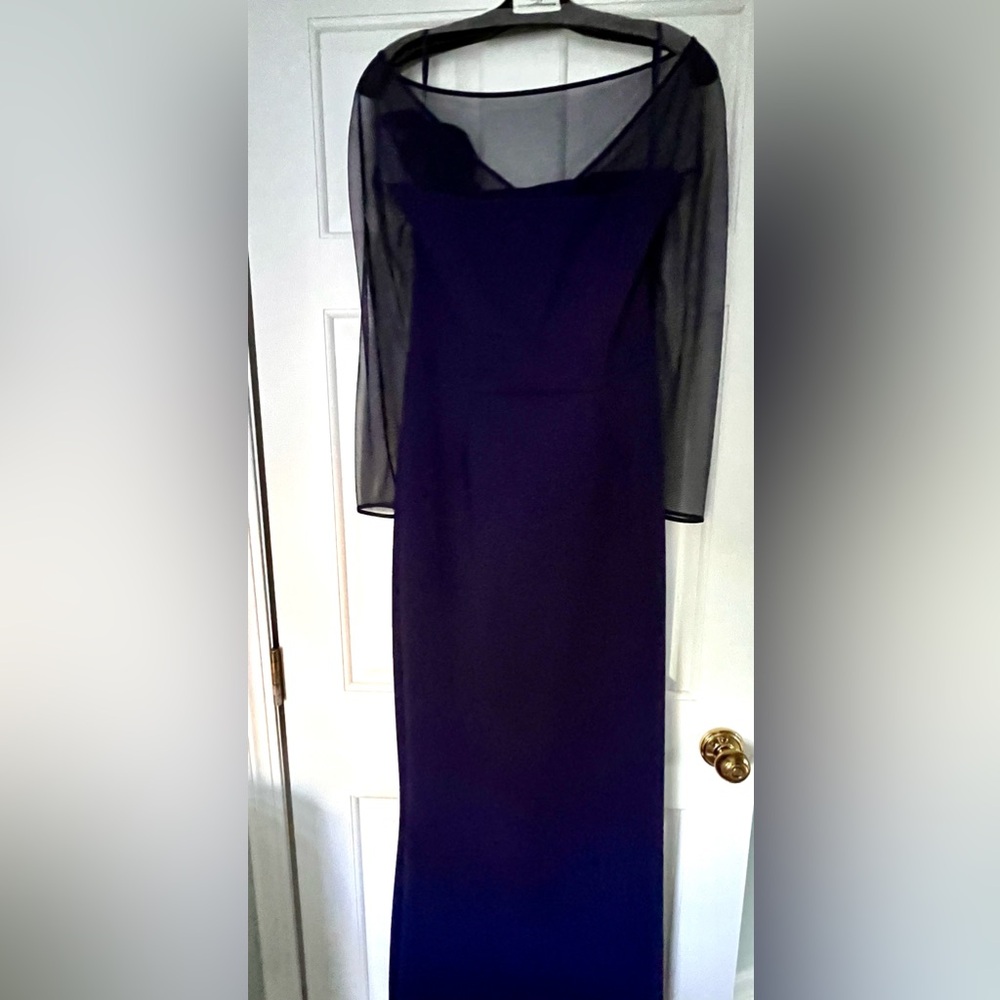 Chiara Boni La Petite Robe “Saori”
Illusion-Sleeve Flower Column Gown- Sz 12 - Picture 7 of 13